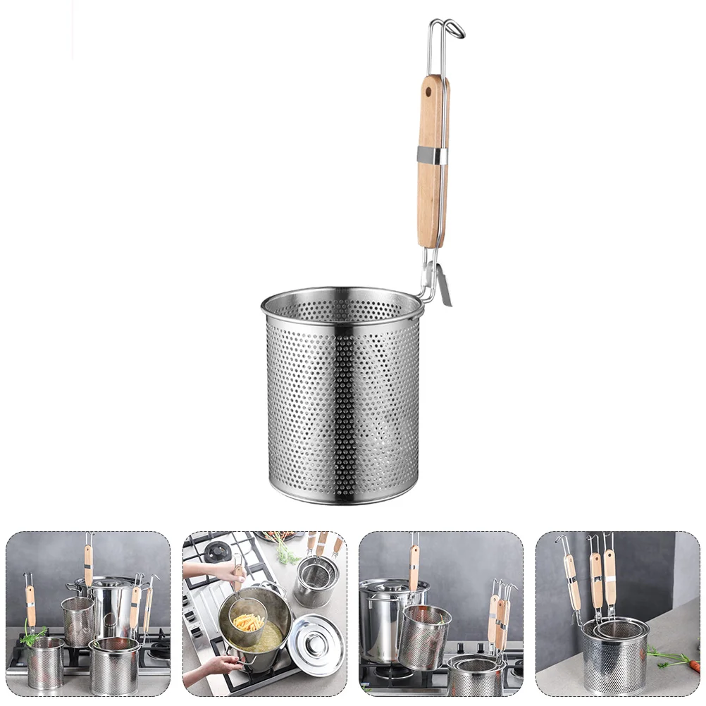 

Noodles Stainless Steel Colander Sieve Filter Spoon Kitchen Supplies Food Skimmer Dumpling Strainer Mesh
