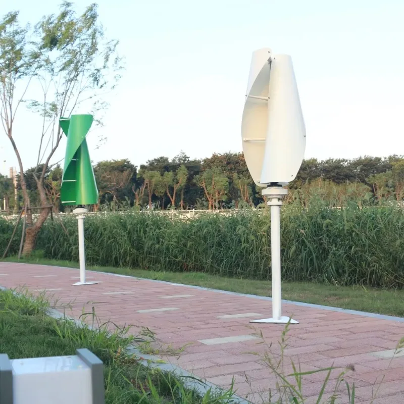 

12v 24v 48V Alternative Energy Wind Generator for Home and Low Wind Area Vertical Wind Turbine 600w