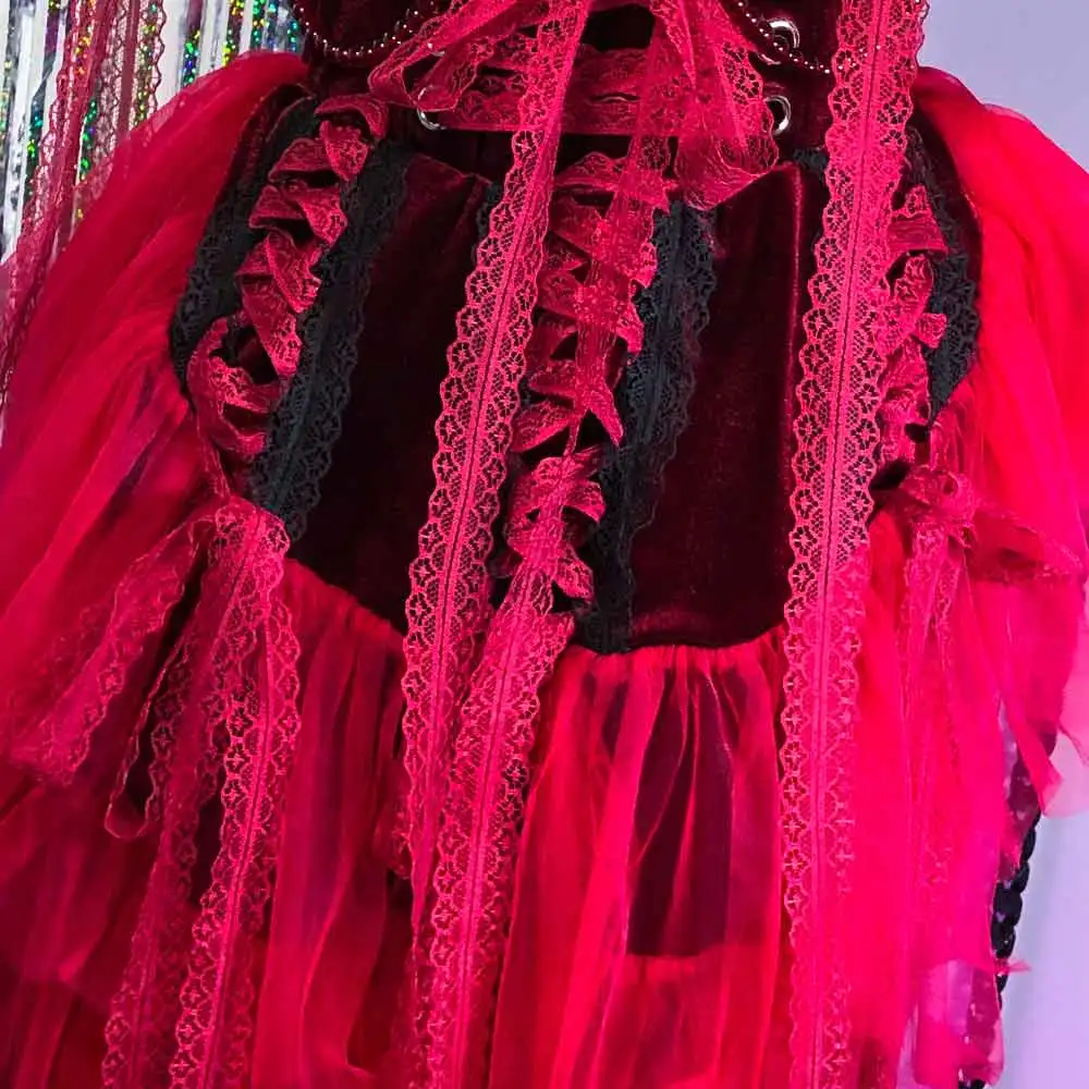 Y2K TOPS anni '90 Fai da te fatto a mano Kawaii Catena Fata Abito gotico Emo Grunge Eco Festival Outfit Trendy E-Girls Punk Rock Goth Harajuku