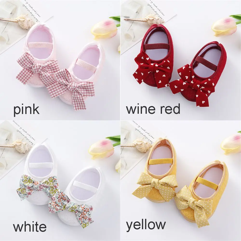 Casual Bowknot Soft Toddler Shoes  Girls Boots Infant Print Shoes First Walkers