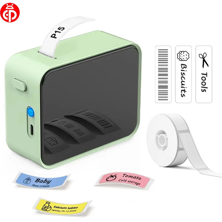 

MarkLife P15 Printer Thermal Printer Label Printer Pocket Wireless Bluetooth Label Tag For Home Office Labeling Sticker Machine
