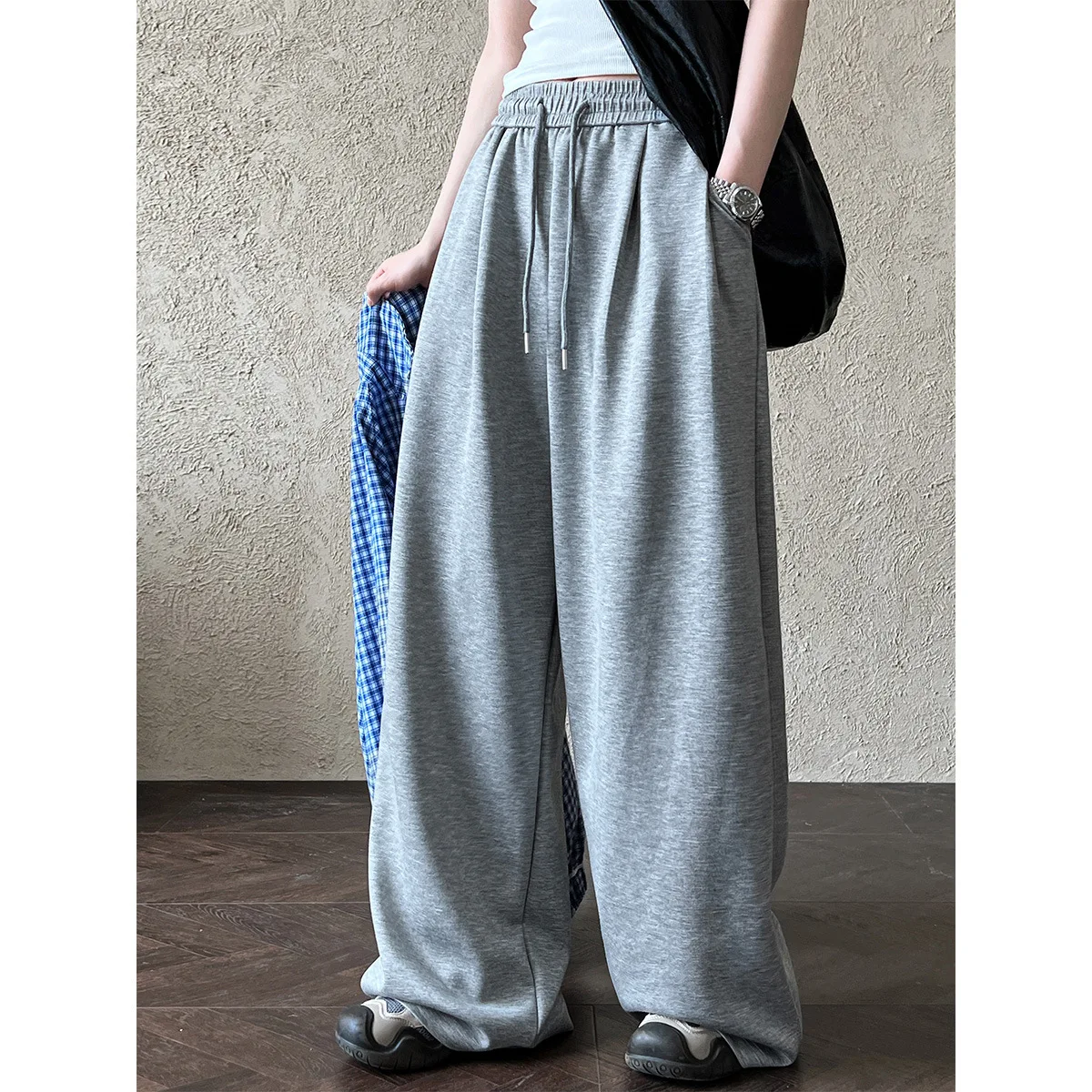 Children Clothes Sports Style Casual Pants New Fashionable Thin Solid Color Fashionable Loose Casual Simple Full Length Pants