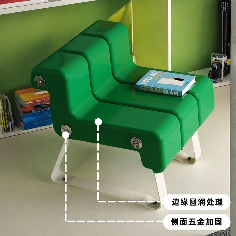Dopamine Piano Stool with Cartoon Keyboard Design EcoFriendly Music Bench for Indoor Outdoor Artistic Accent Chair with Backrest