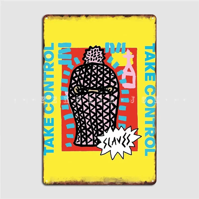 Slaves Take Control New Album Cover Band Metal Sign Club Home Garage Club Custom Plaques Tin Sign Poster