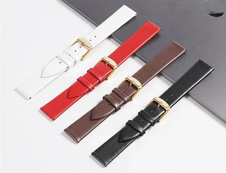Uhrenzubehör, echtes Lederarmband für DW Daniel Wellington Uhren, modische Uhrenbänder in Rot und Pink, 14/16/18/20/22 mm. – Detail 14