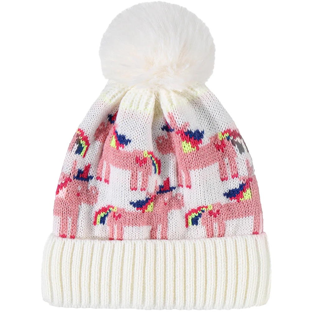 

Unicorn Hat Baby Warm Girls Boys Toddler Knit Infant Kids Newborn Hats