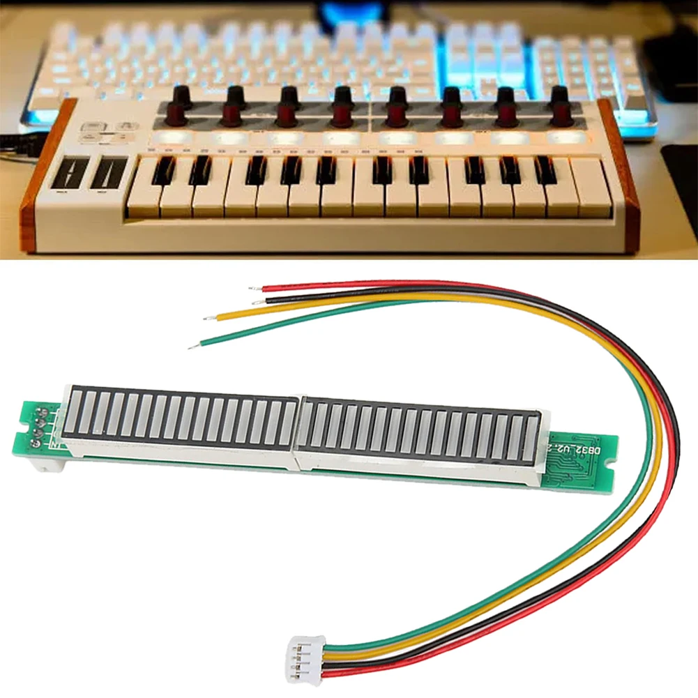 Mono 32-Bit Adjustable Sound Indicator Music Spectrum Meter Dual Mode Audio Display Visualizer RGB Sound Reactive LED Light Bar