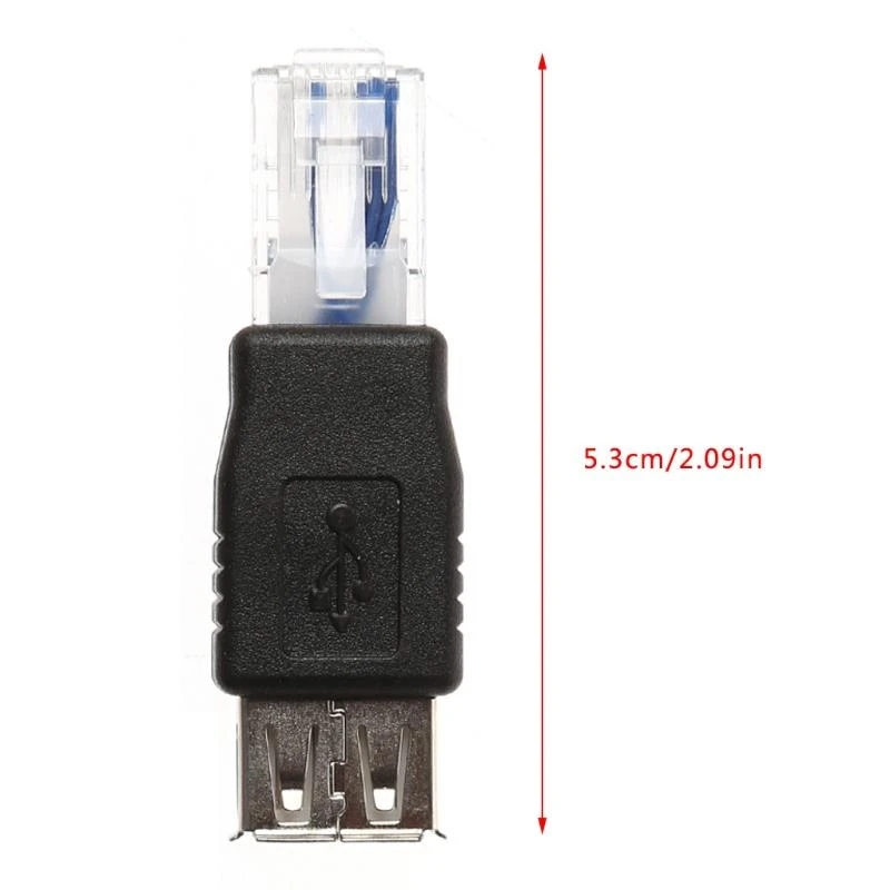 F68C 2PCS USB -тип A A Ethernet Internet RJ45 мужской конвертер конвертер разъект Адапт