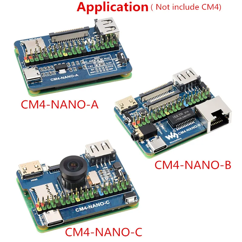 Placa Base Raspberry Pi CM4 Nano (B)USB CSI DSI Mini HDMI Compatible con Gigabit Ethernet RJ45 del mismo tamaño que el CM4 para Raspberry Pi