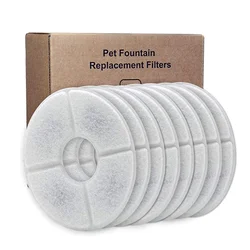 Activated Carbon Replacement Filter For Cat Water Drinking Fountain Replaced Flower Filters For Pet Dog Round Fountain Dispenser