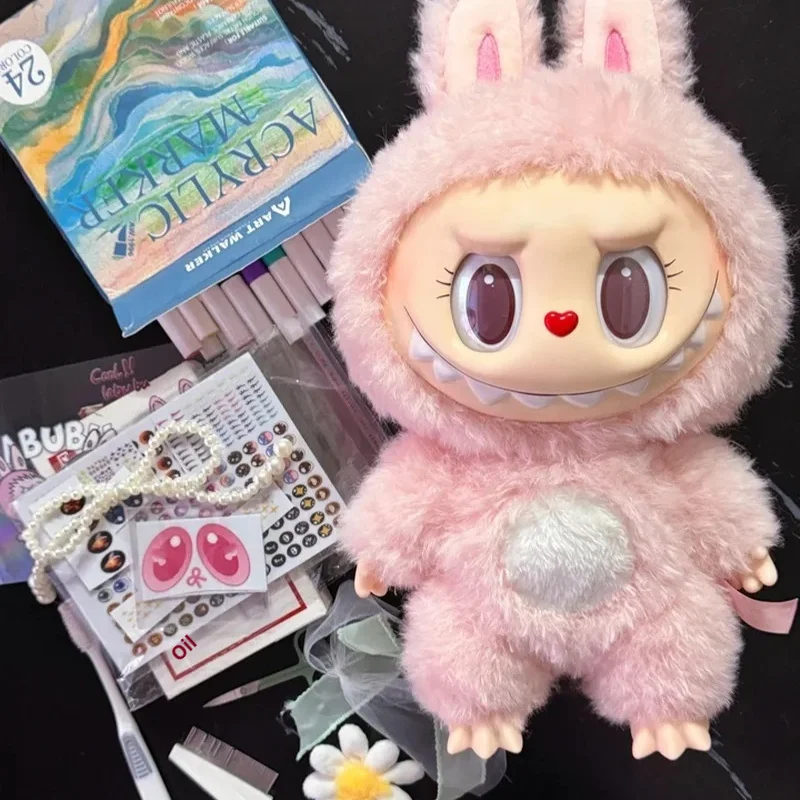 38 cm Mokoko Oogstickers Voor Labubu Oogmake-up Kleur Valse Wimper Maatwerk Prachtige Prachtige Stickers Pop Accessoires