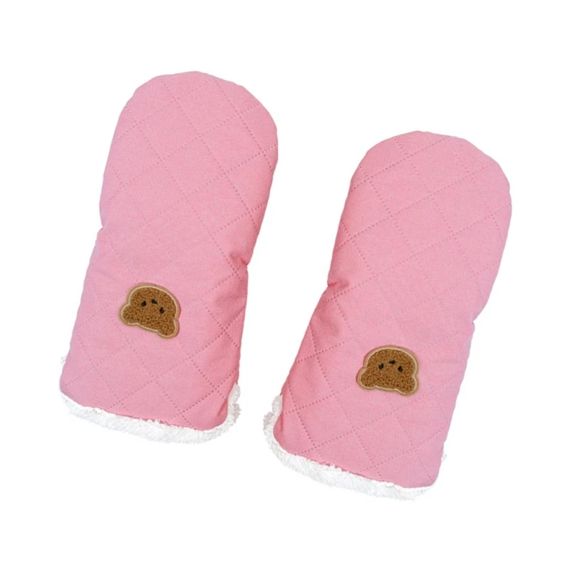 1 Pair Easy To Install Strollers Gloves With Closures For Quick Use On Most Infant Carriages Keeping Hands Dry