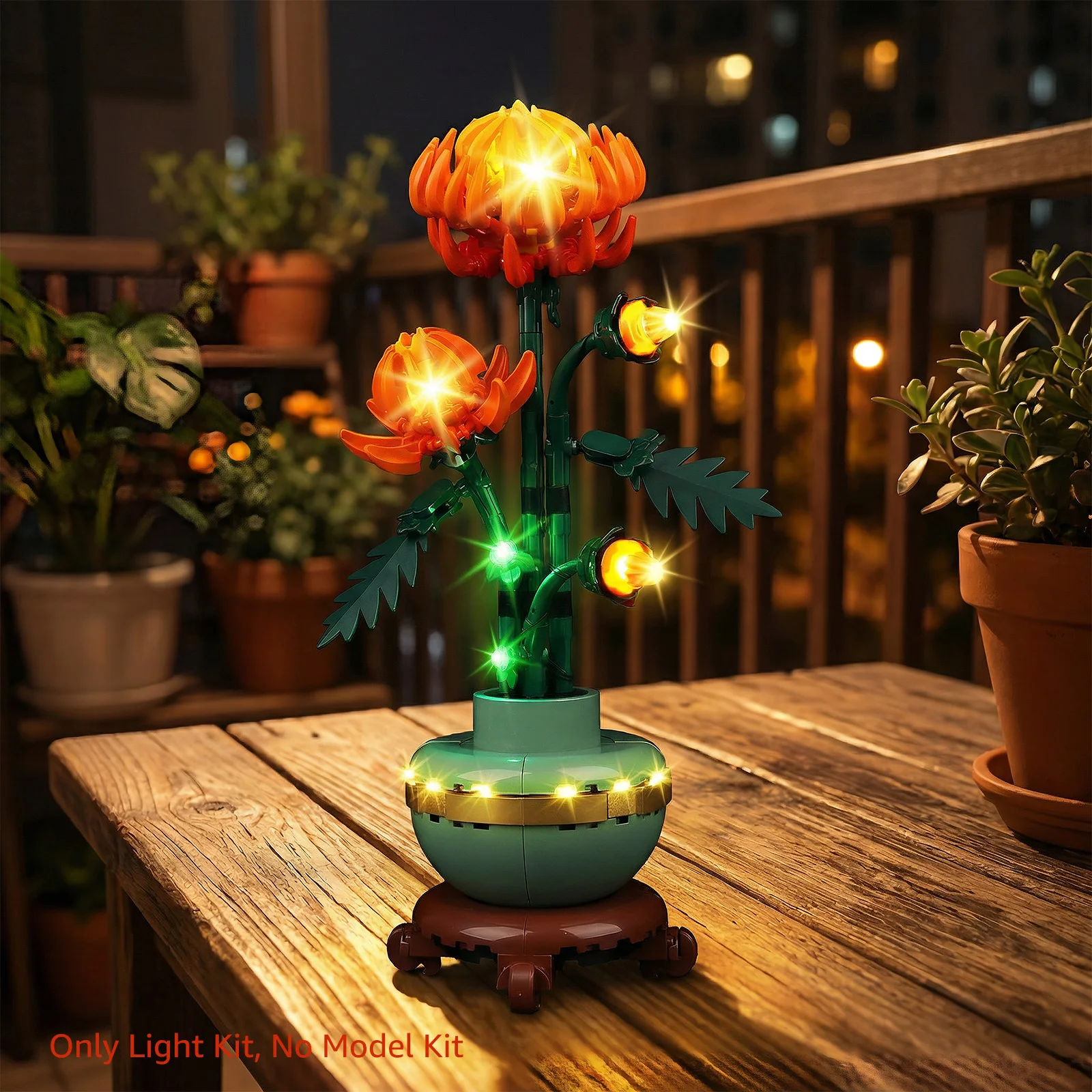 LED-Beleuchtungsset Passend für LEGO Chrysanthemum 10368 Bausteine