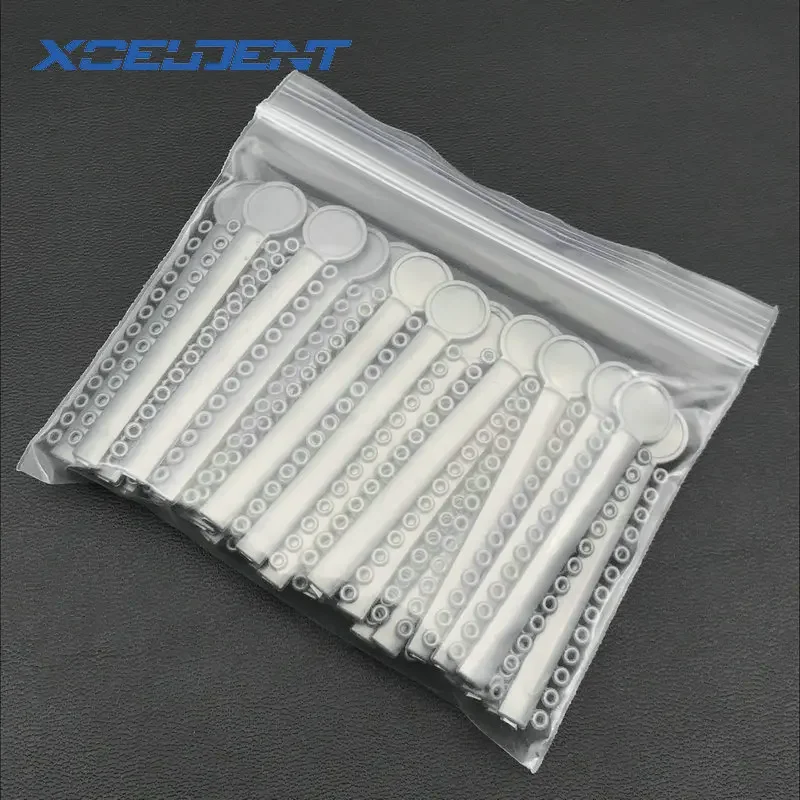 40pcs/pack Dental Orthodontic Ligature Elastomeric Ligature Ties Elastic Rubber Bands Health Teeth Tools Silver