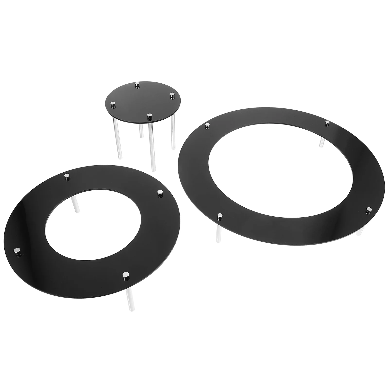 

Clear Acrylic Tier Dessert Display for Wedding Party Black 5cm 7cm 10cm Risers Food Buffet Food Display Risers Cake Stand Stand