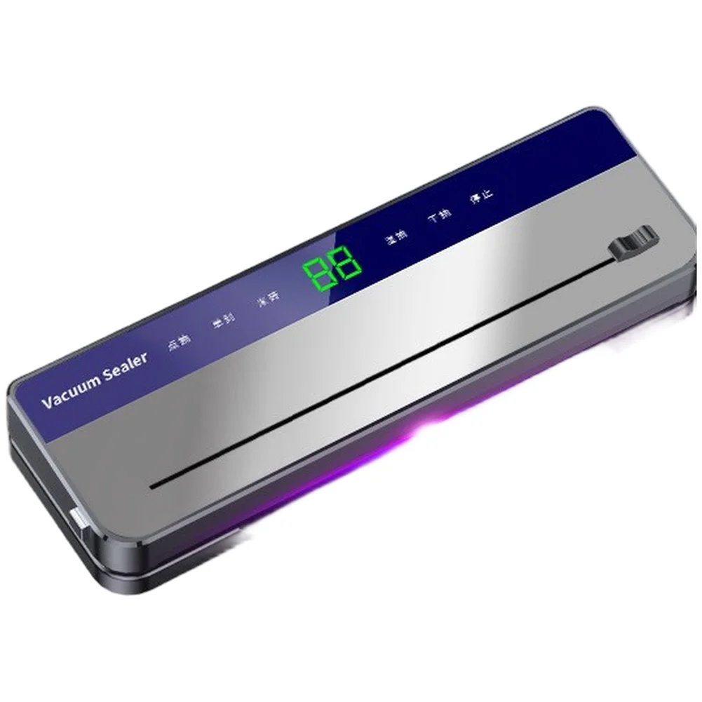 

Stainless-steel Automatic Vacuum Sealer For Food For Home Food Preservation Sealing Foods Packaging Machine With 100 Vacuum Bags