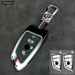 3 4 Buttons Zinc Alloy Style Car Key Case Cover Holder for BMW X1 X3 X5 X6 X7 1 3 5 6 7 Series G20 G30 G11 F15 F16 G01 G02 F48