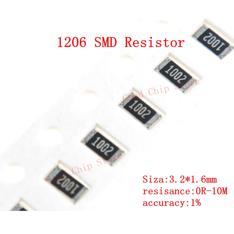 100Pcs 1% 1206 Smd …