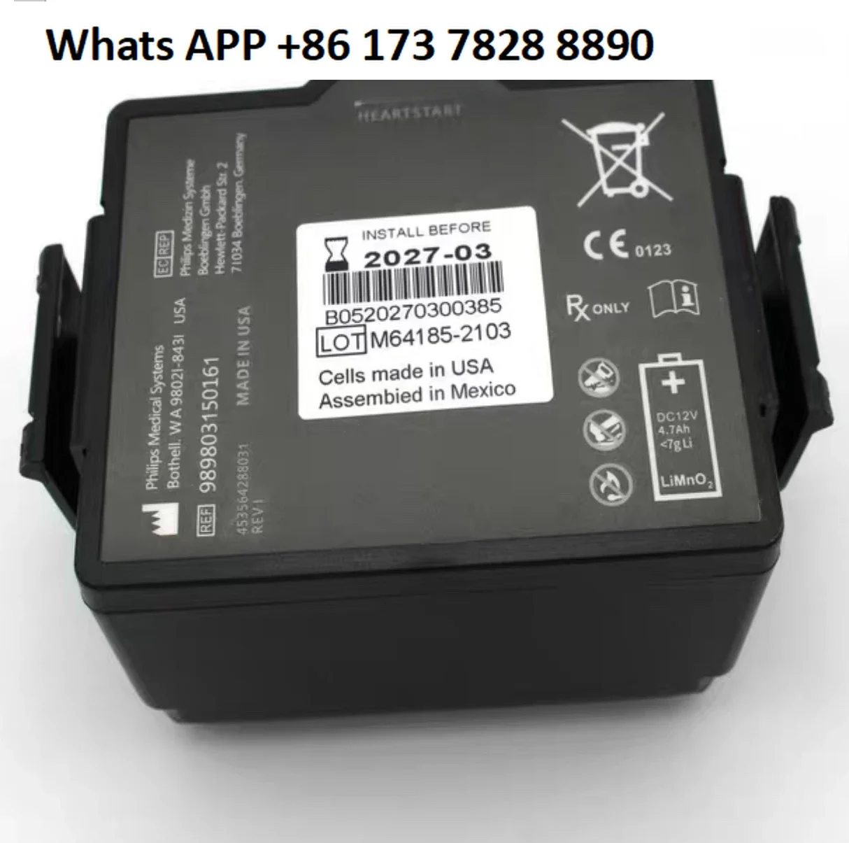 989803150161 battery for  HeartStart FR3 453564594921