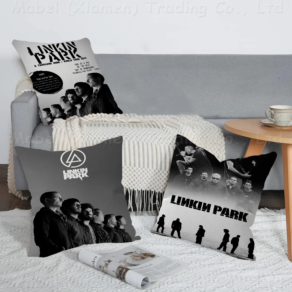 Band L-Linkin Cool P-Park Pillow Gifts Home Office Furnishings Bedroom Sofa Car Cushion Cover Case 45x45cm