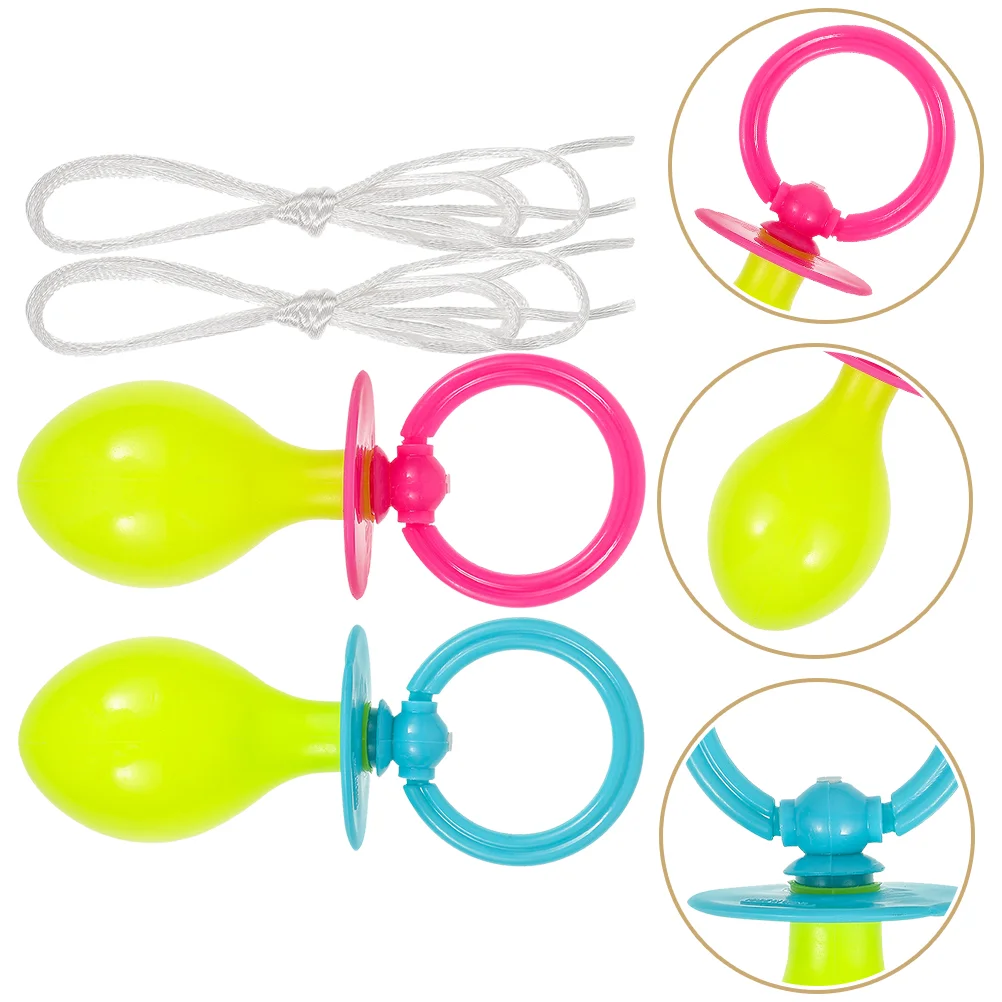 

2Pcs Large Fake Pacifier Costume Props Favor Accessory Jumbo Pacifier Funny Entertaining Decorations
