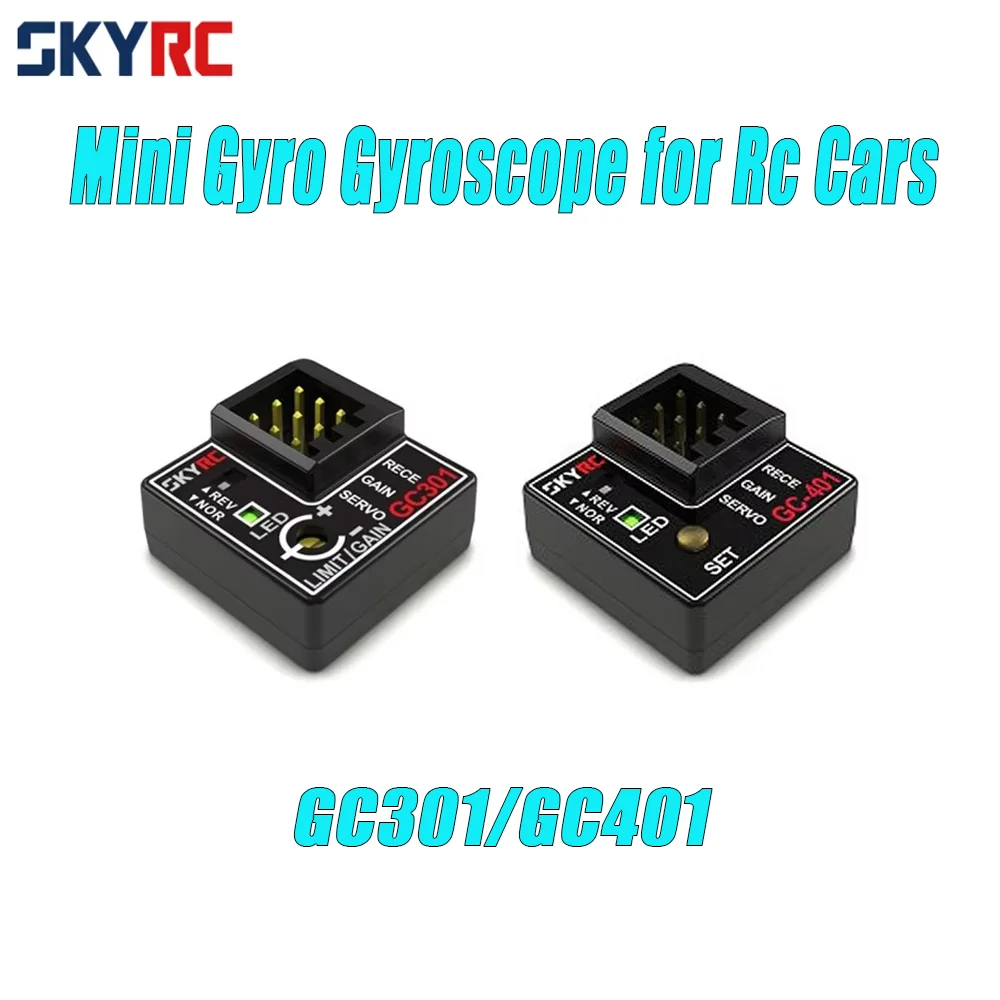 SKYRC Gyro Sensor GC301 GC401 4-8.4V Mini Gyro Sensor Gyroscope for RC Car Steering Output Corrective Integrat Compact SK-600068