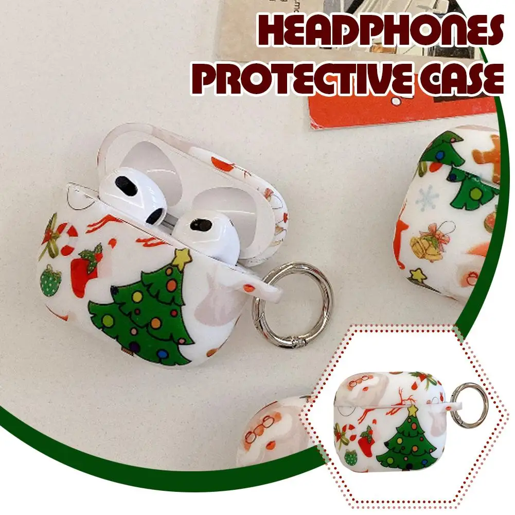 Christmas Limited-edition Earphone Protective For 4 Tpu Wireless Bluetooth Earphone Cover Gifts 2024 T4o4