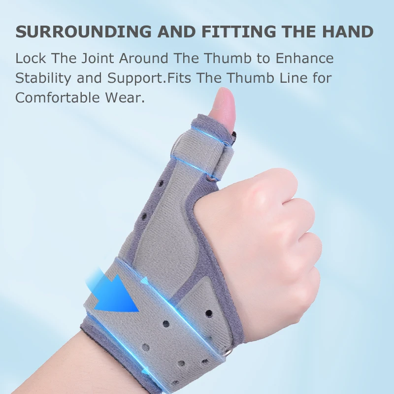 Lefeke Comfort Cool Thumb Splints Deformity and Contracture Thumb Strap Not Hinder Finger Function Thumb Brace Orthosis