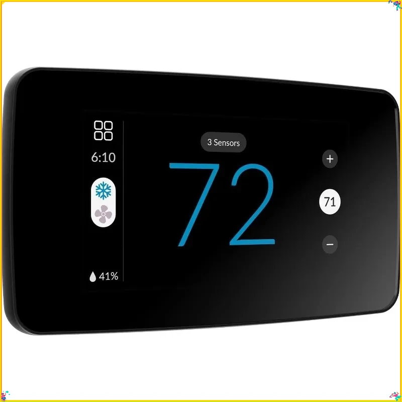 Smart Thermostat, 100 Yrs Expertise, Wi-Fi Programmable Touchscreen, Energy Saving & Easy DIY Installation