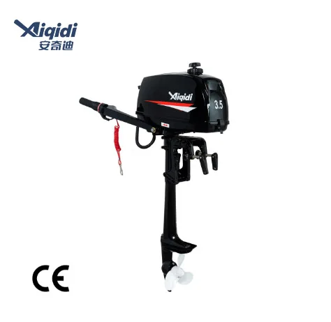 เรือ T3.5เครื่องยนต์ aiqidi แบบมือหมุน3.5HP 2จังหวะเอียงด้วยตนเองเครื่องยนต์ติดท้ายเรือ