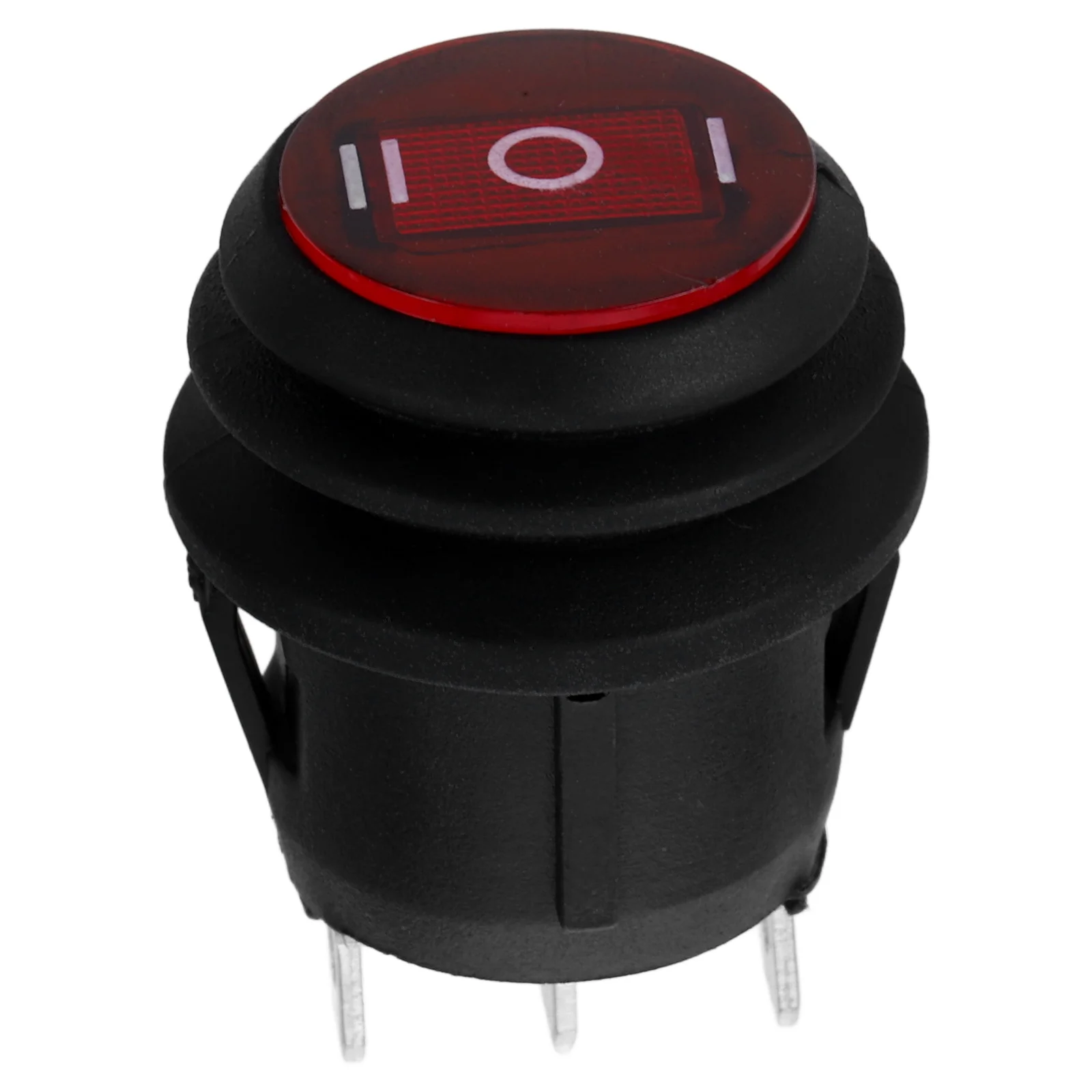 

Spdt Waterproof Round Rocker Toggle Switch Ac 6A 250V 3 Pin on Off on for Car Boat Motorcycle Panel Spdt Rocker for Car