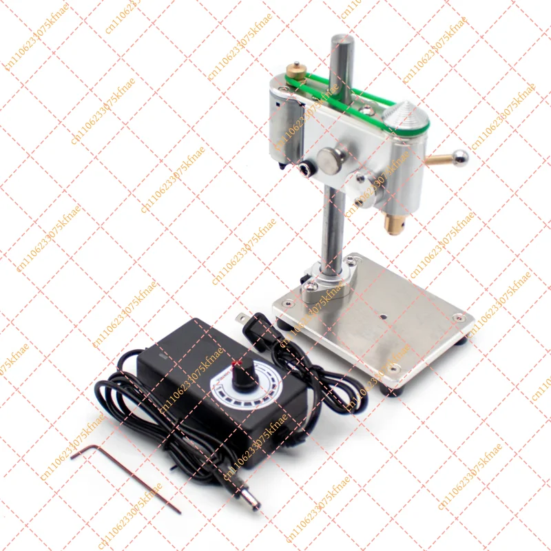 Adjustable Speed Micro Bench Drill, Mini Drilling Machine with Power Adapter for Watch Repair