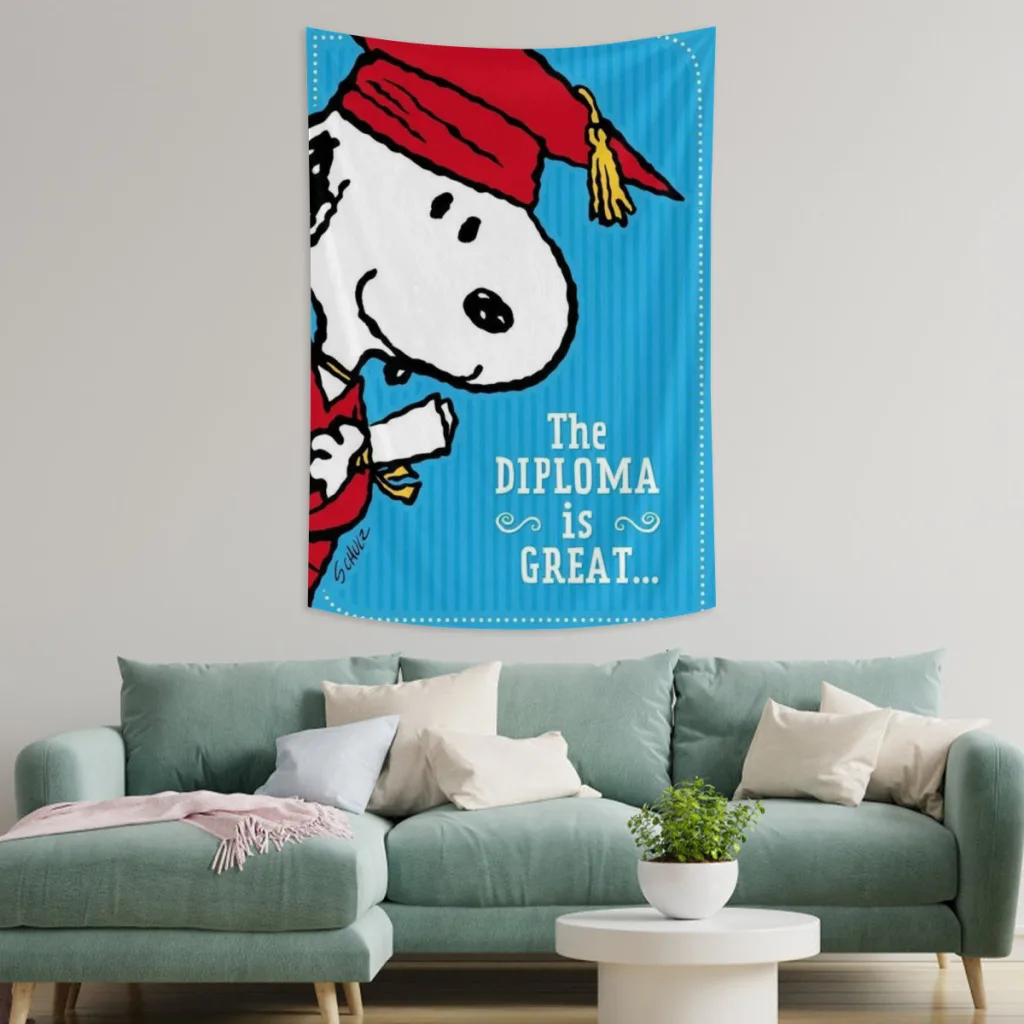 Snoopy Peanuts Tapestry  Room Décor Aesthetic Home Decoration Bedroom Wall Art