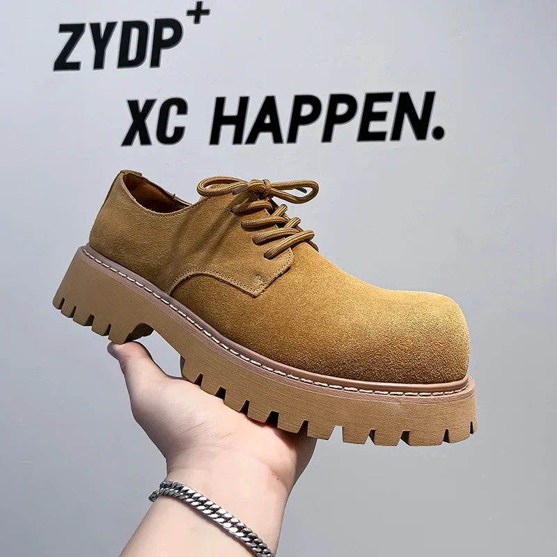 

Модные роскошные мужские ботильоны, винтажная британская кожаная обувь ручной работы, модельные уличные ботинки, осенне-зимние ботинки на платформе