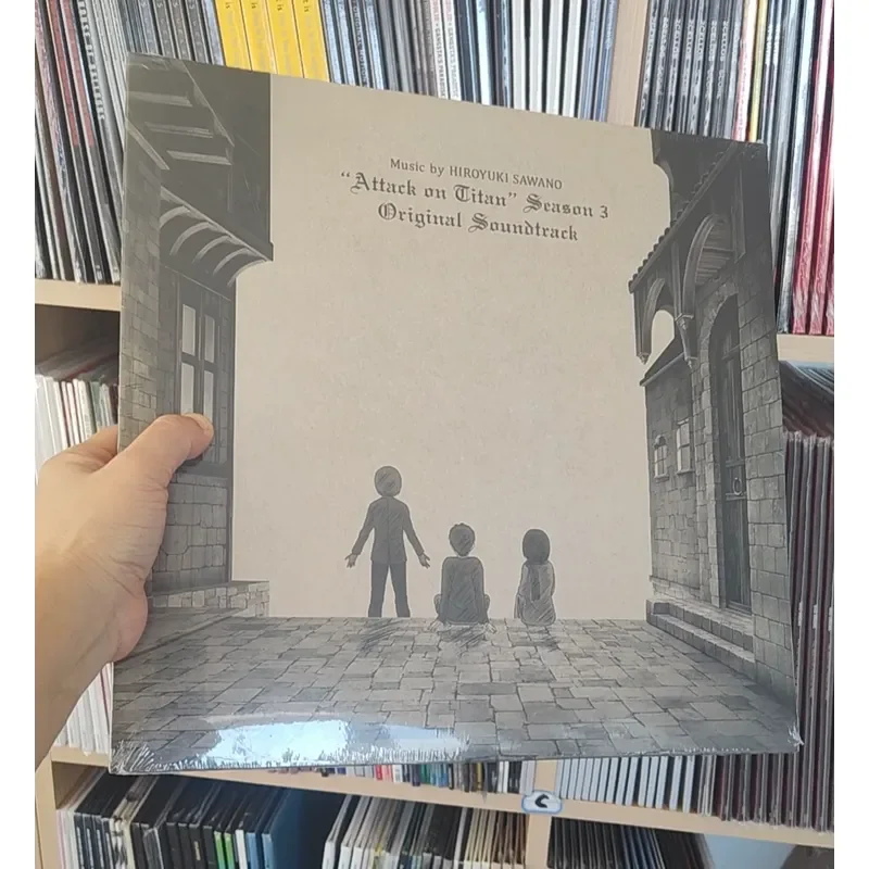Ataque a los Titanes Temporada 3 Vinilo Naranja 3LP para Fans