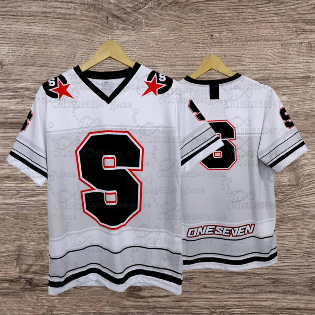الرجال واحد سبعة الرجبي جيرسي خمر فضفاض التجفيف السريع في الهواء الطلق كرة السلة قميص العصرية الهيب هوب الشارع ارتداء الصيف تي شيرت رجالي