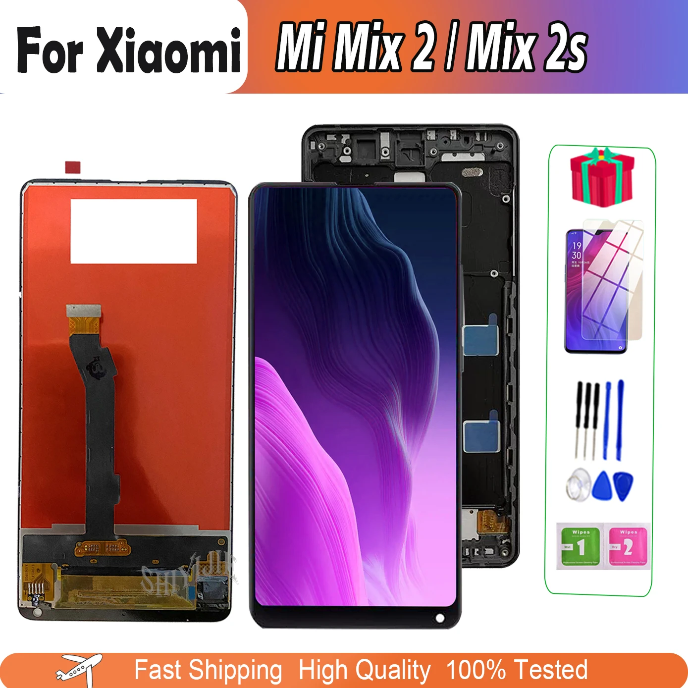 

Original 5.99" For Xiaomi Mi Mix 2 2s Display Mix2 Mix2s Display Touch Screen Digitizer For Xiaomi MiMix2 LCD Assembly Replaceme