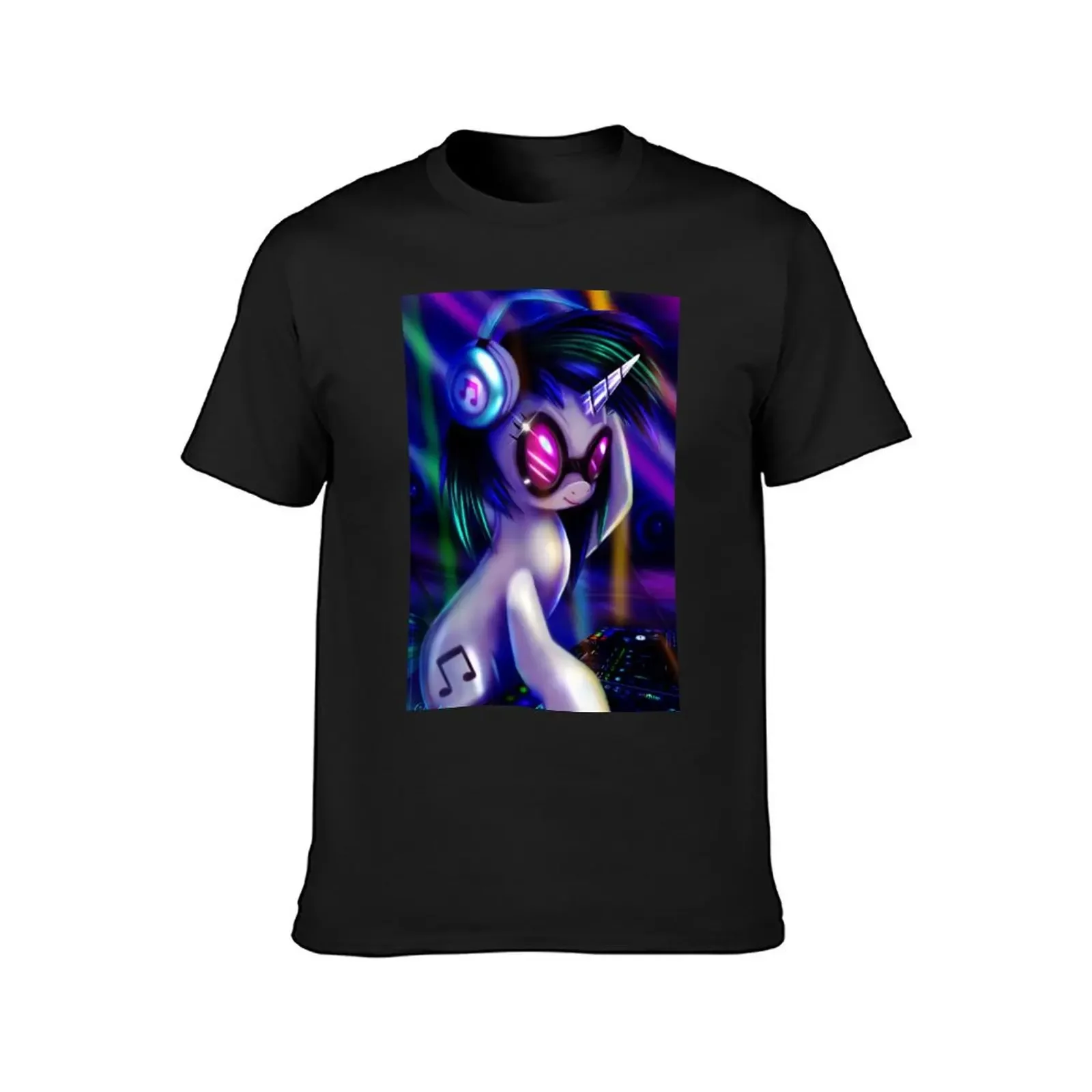 Dj Pon-3 (Vinyl Scratch) T-Shirt shirts graphic tees cotton man t-shirts Anime t-shirt Men's clothing