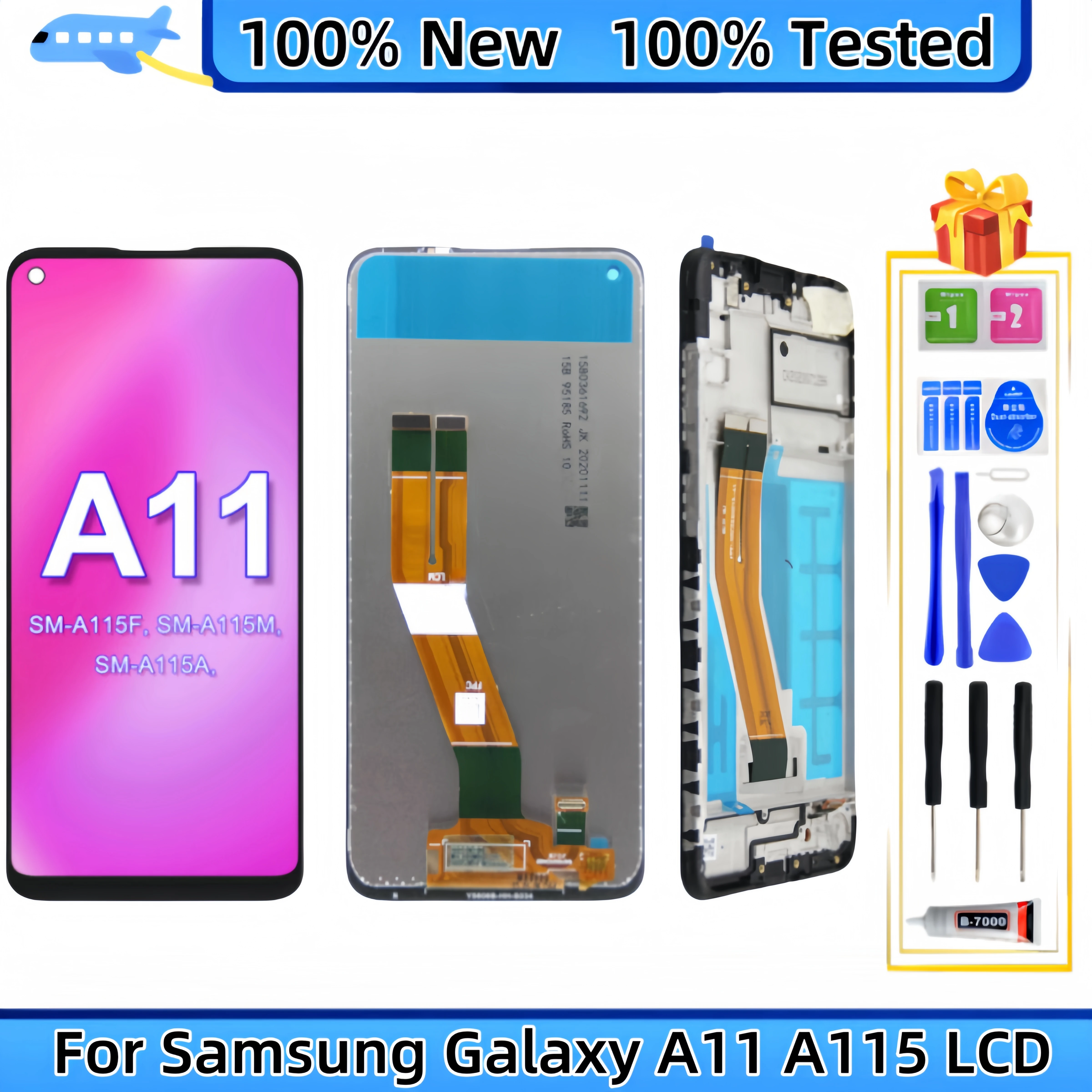 

For Samsung Galaxy A11 A115 A115F/DS A115F A115M A115M/DS A115U A115A LCD Display Touch Screen Digitizer Assembly Replacement