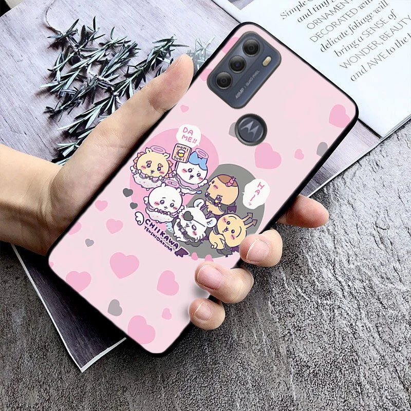 Japan comics Cute Chiikawas Phone Case For Moto Edge 50 40 Pro Edge 40 30 Ultra Neo Fusion G Power G Stylus G Play E32 E20 E40