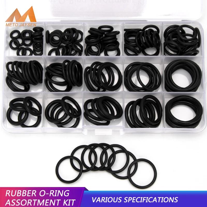 PCP DIY Paintball Tank Air Refilling NBR Sealing O-rings Rubber Washer Durable Seal Gasket Replacement 15 Sizes 150pcs/SET DQ054