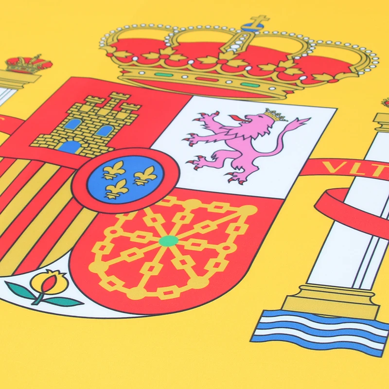 Spanish Flag 115x160CM Car Hood Cover Flag Decorative Automobile Engine Hood Wrap for Vehicle Decoration