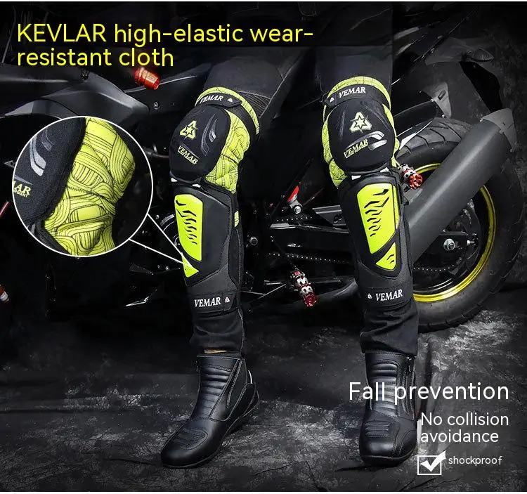 Motorcycle Riding Kneepads Comfortable Breathable Motocross Kneepads Shock-absorbing Anti-fall Motorbike Kneepad High Elasticity