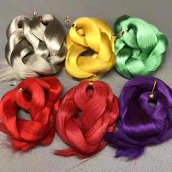 Colorful 100cm Weight 30g high quality Doll Saran Hair Wig Accessories DIY Toy Ob BJD Doll Soft Saran Wig Hair Wire