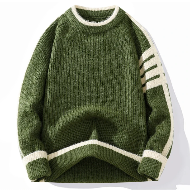 Autumn Women's Sweater 2024 New Pullovers Striped Knit Long Sleeve Women Sweaters Girl Soft Slim y2k Knitwear Female Outerwears