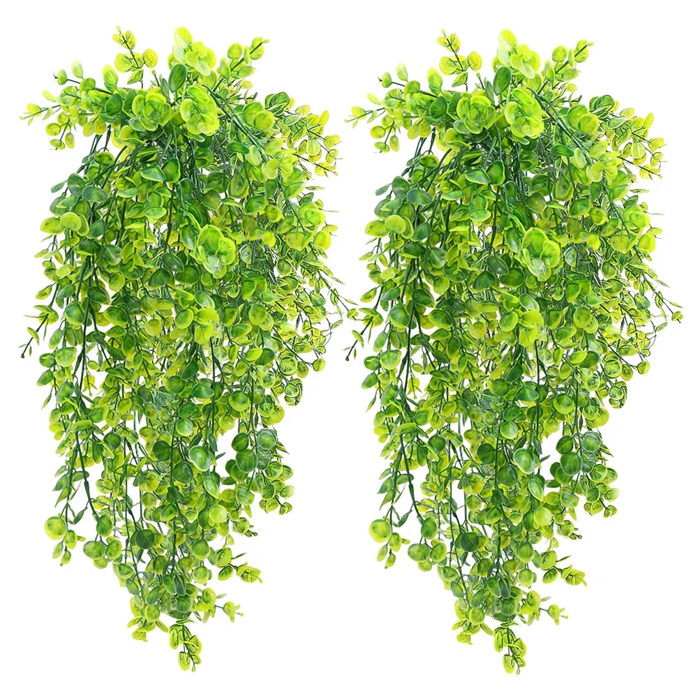 Artificial ivy Plants Simulate Green Rattans Wall Hanging Flower Vines Outdoor Garden Wedding Balcony Persian Fern Leaves Decor