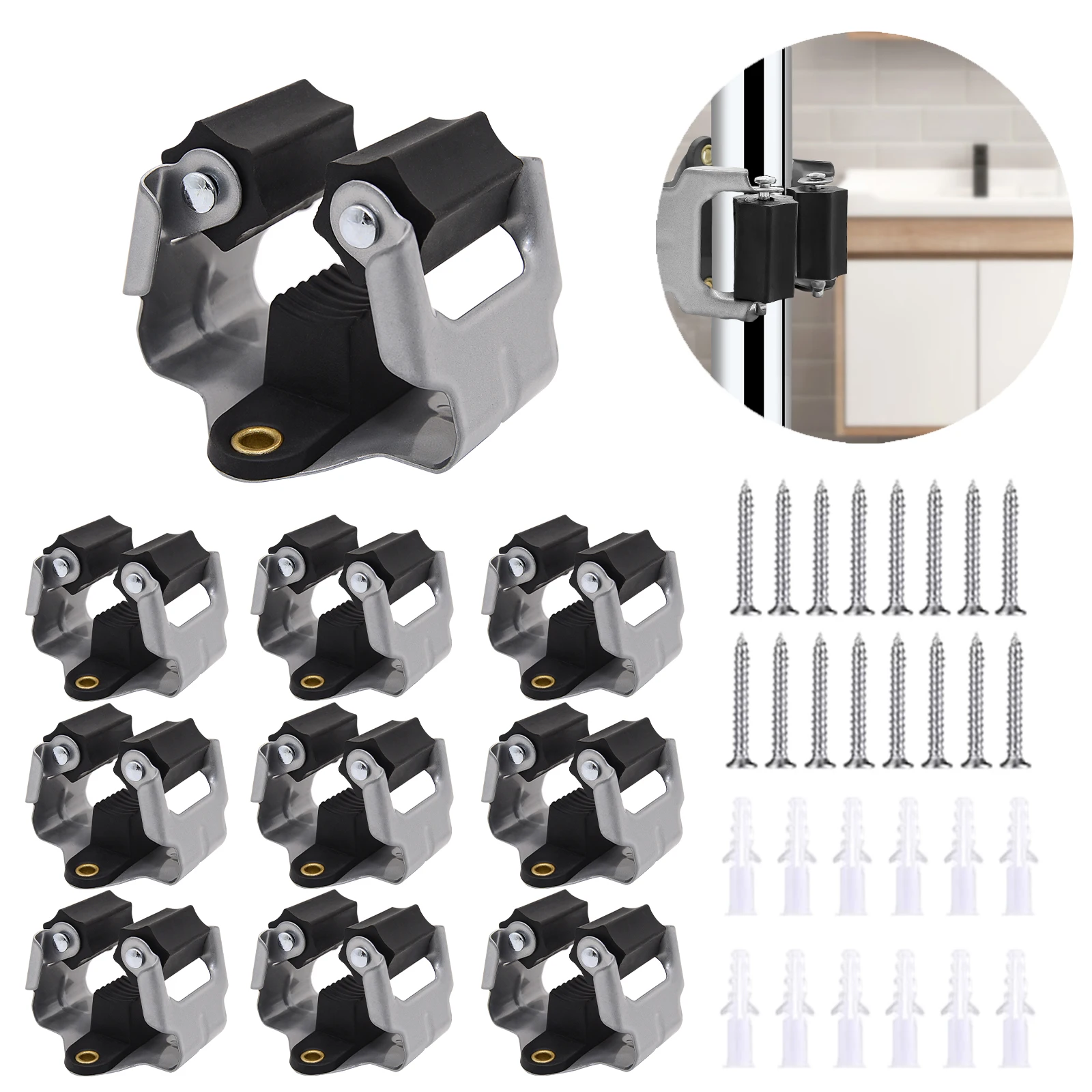 

12 шт., настенный держатель для метлы