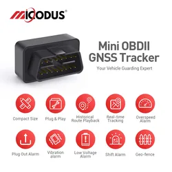 MiCODUS OBD GPS Tracker MV66 Stimme Monitor Echtzeit Mini GPS Tracker für Auto-Tracking-Gerät Schütteln Bewegen Alarm Geofence Freies APP