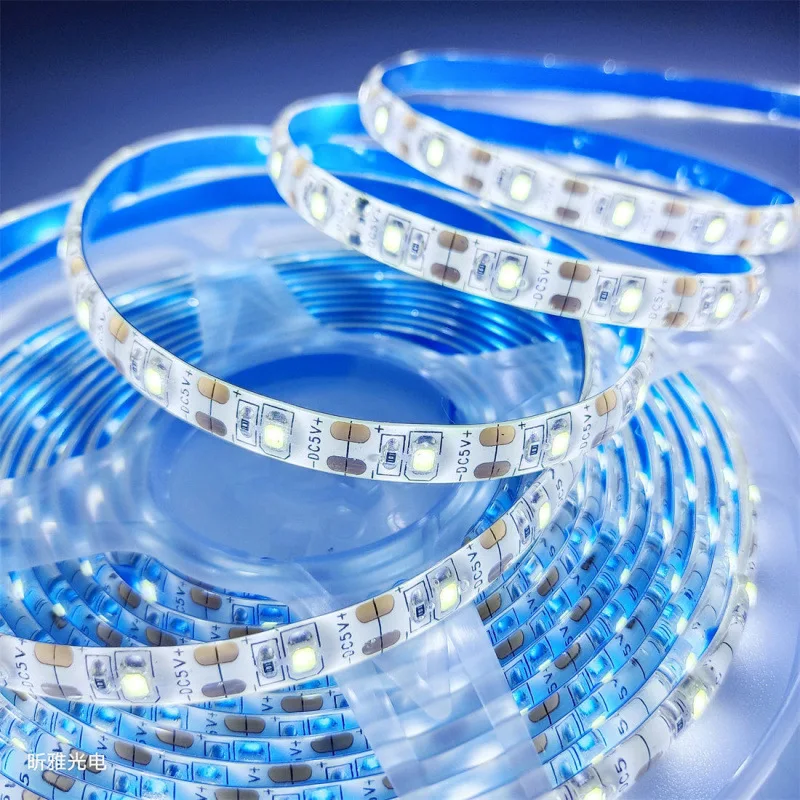 أضواء شريط LED USB 5V DC - 2835 SMD أبيض دافئ/أبيض، إضاءة خلفية مرنة للتلفاز، ديكور منزلي، شريط إضاءة DIY #5