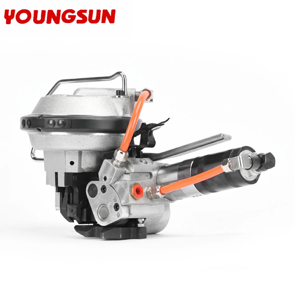 young sun Pneumatic Strapping Machine KZ16/19 Steel Coil Packing Machine Steel Strip Bundle Binding Machine Strapping Tool